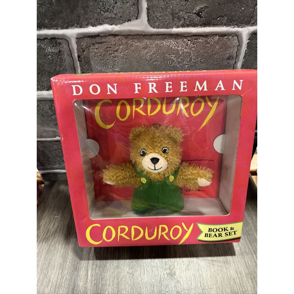 CORDUROY HC BOOK AND PLUSH BEAR SET DON FREEMAN NEW IN BOX 2008